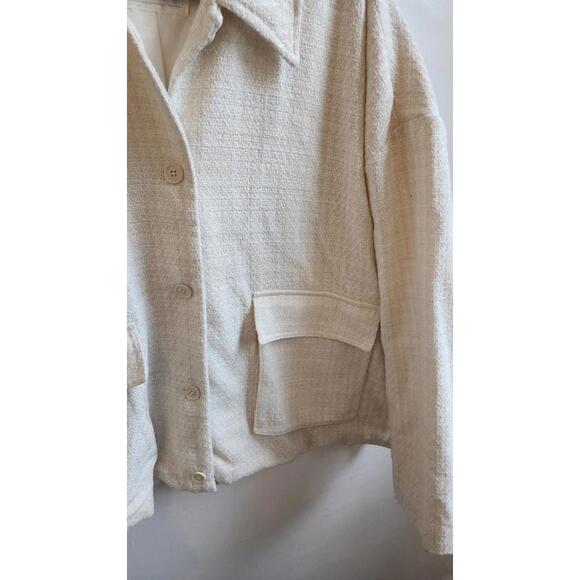 Abercrombie & Fitch Coat Tweed Shirt Jacket Blazer Oversized Size XXL - Picture 4 of 7